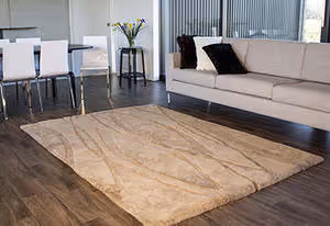 Bowron Beige Sheepskin Oddly Shaped Rug 2 Product Image