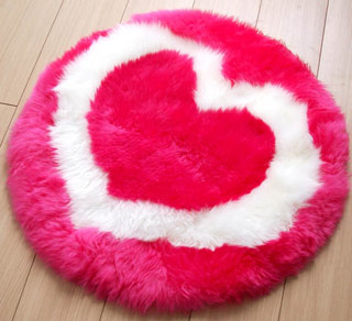Bowron Pink Sheepskin Child Friendly Rug Product Image