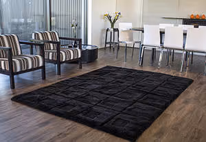 Bowron Black Sheepskin Oddly Shaped Rug 3 Product Image