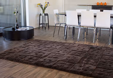 Bowron Brown Sheepskin Oddly Shaped Rug Product Image