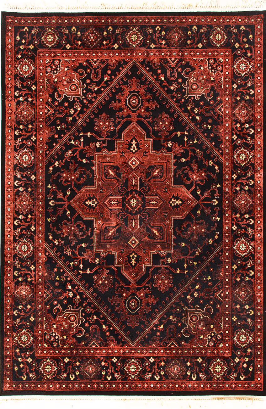 Modern Loom Crown 16226 Red/Black Traditional Rug