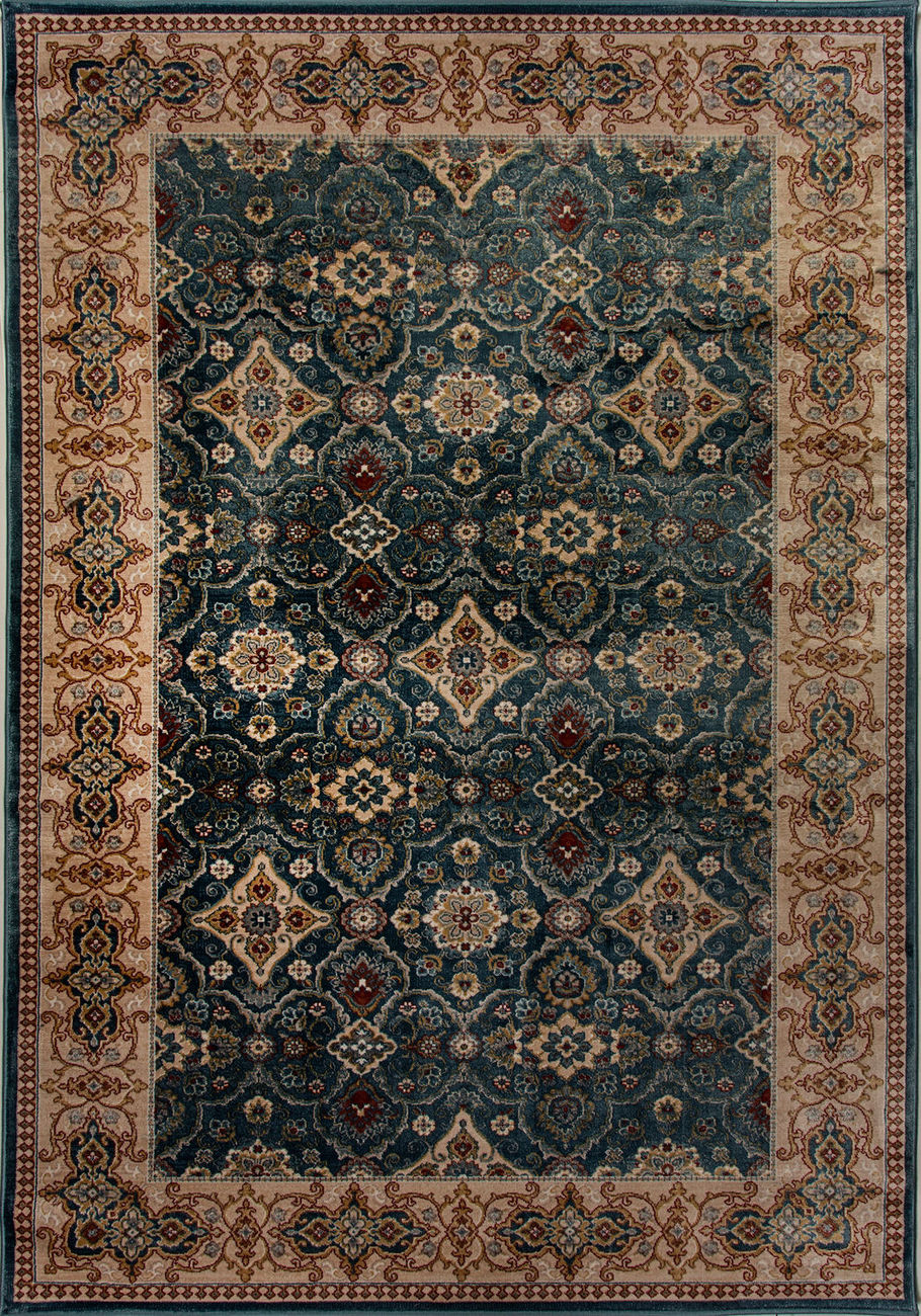 Modern Loom Venice 1998 Dark Blue Silk Rug from the Assorted