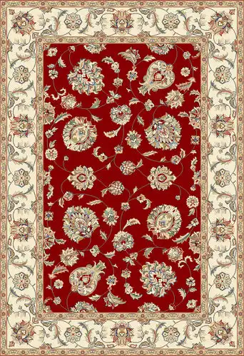 Modern Loom Ancient Garden 57365 Red/Ivory Traditional Rug Product Image