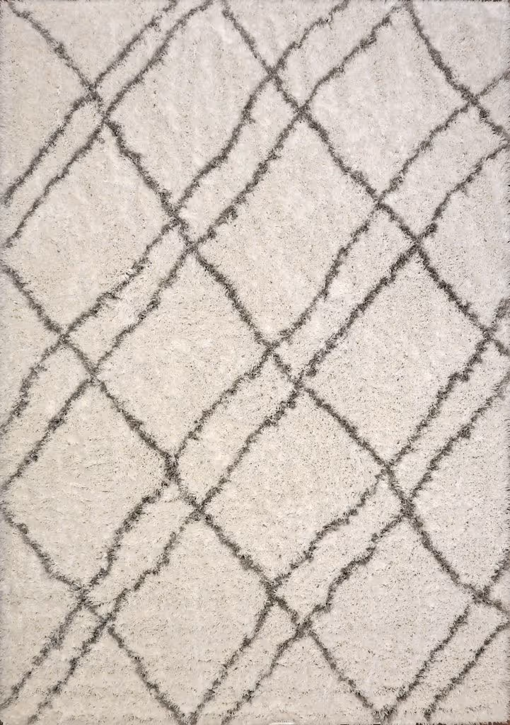 Modern Loom Nordic 7431 White/Silver Rug