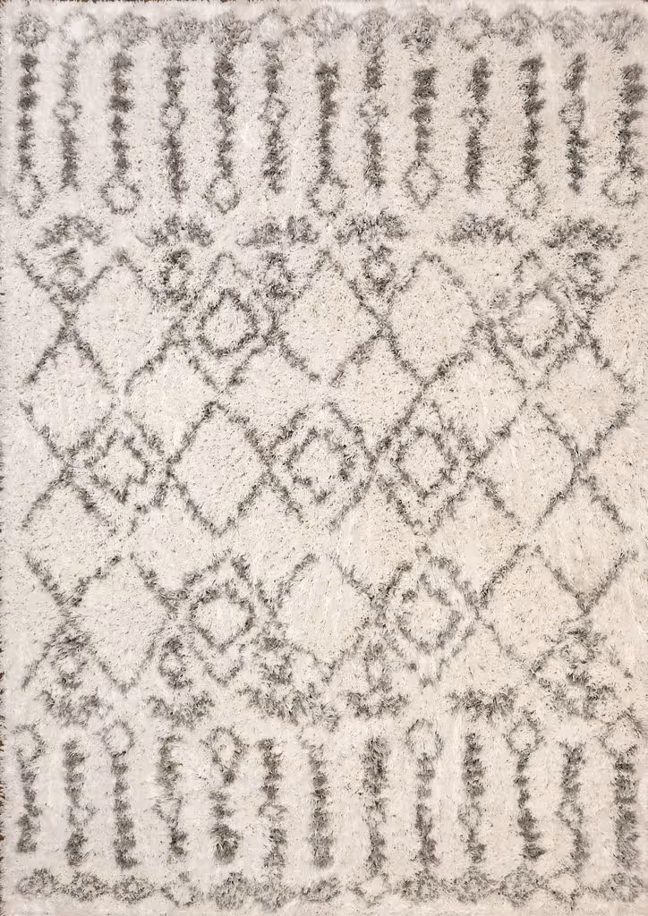 Modern Loom Nordic 7433 White/Silver Rug