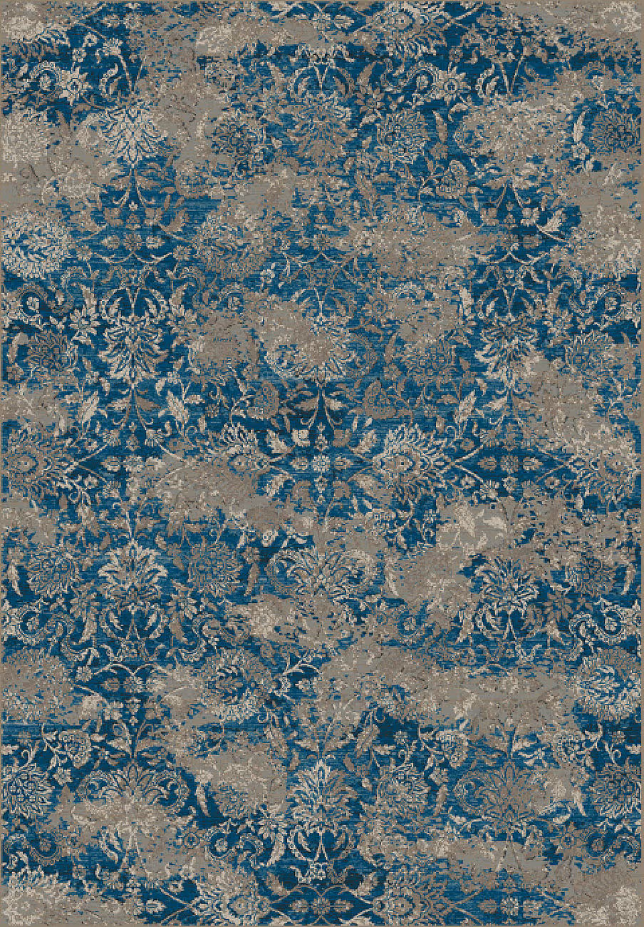Modern Loom Regal 89536 Blue/Grey Silk Rug