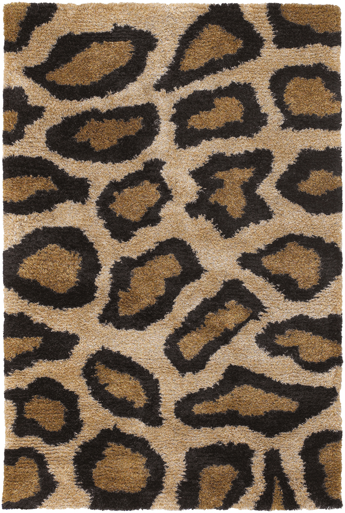 Tan Animal Print Rug, Cheetah Print Rug