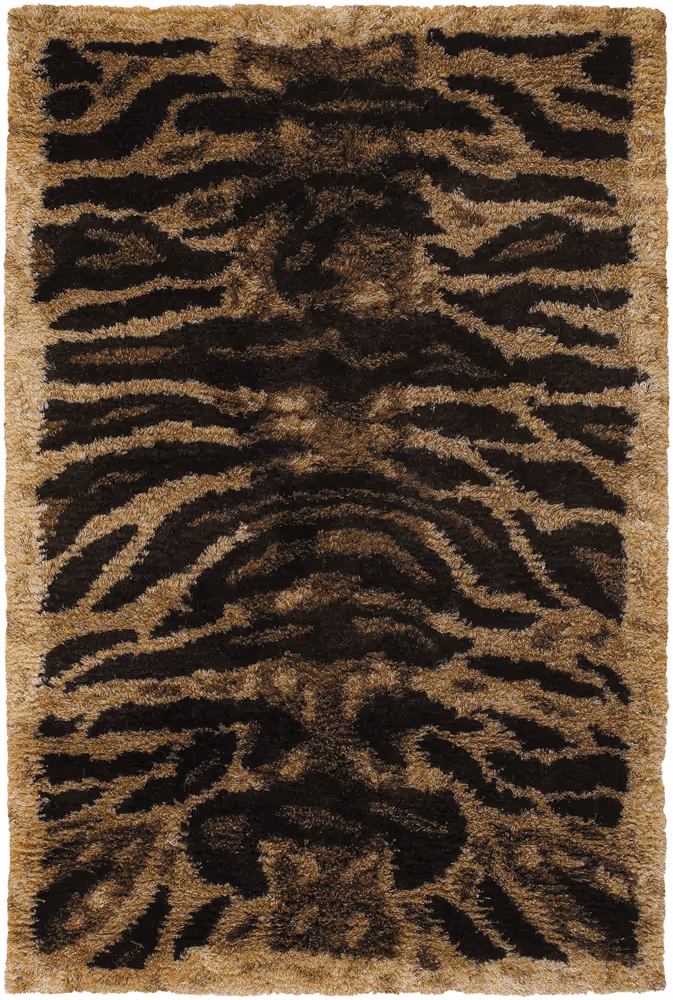 Chandra Amazon AMA-5603 Dk. Brown Animal Print Rug