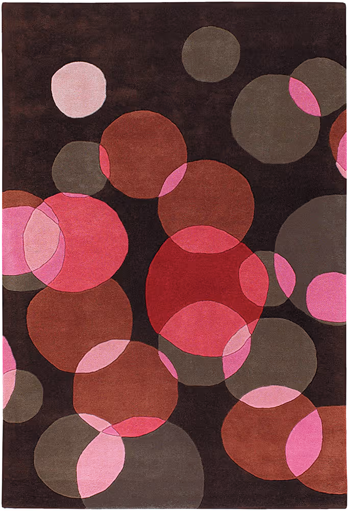 Chandra Bense AVL-6115 Red Abstract Rug