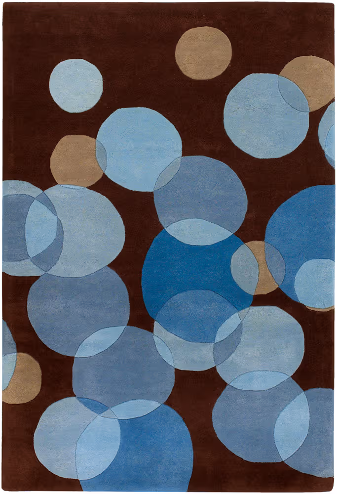 Chandra Bense AVL-6117 Lt. Blue Abstract Rug