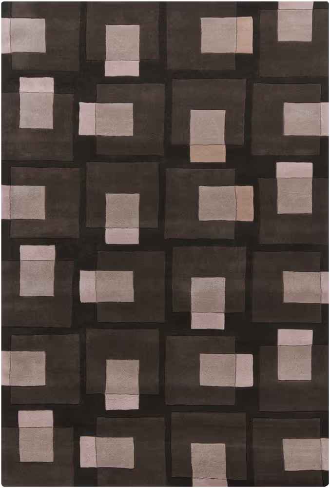Chandra Bense BEN-3009 Dk. Brown Abstract Rug