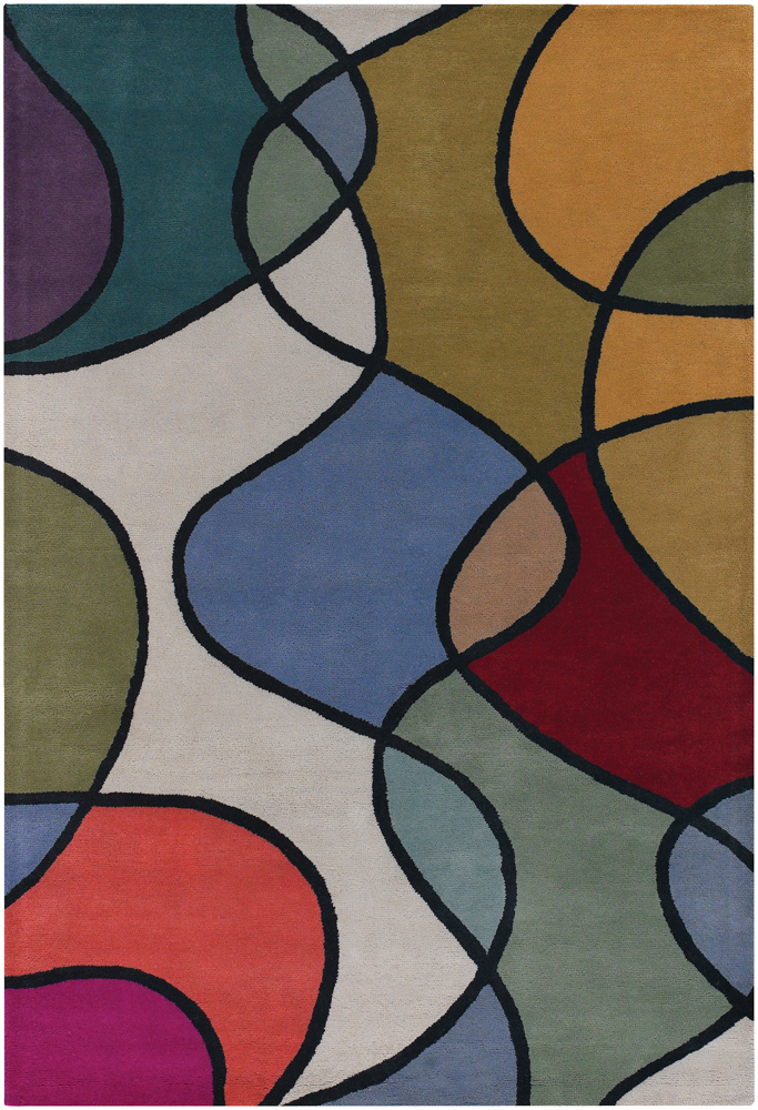 Chandra Bense BEN-3011 Lt. Brown Abstract Rug