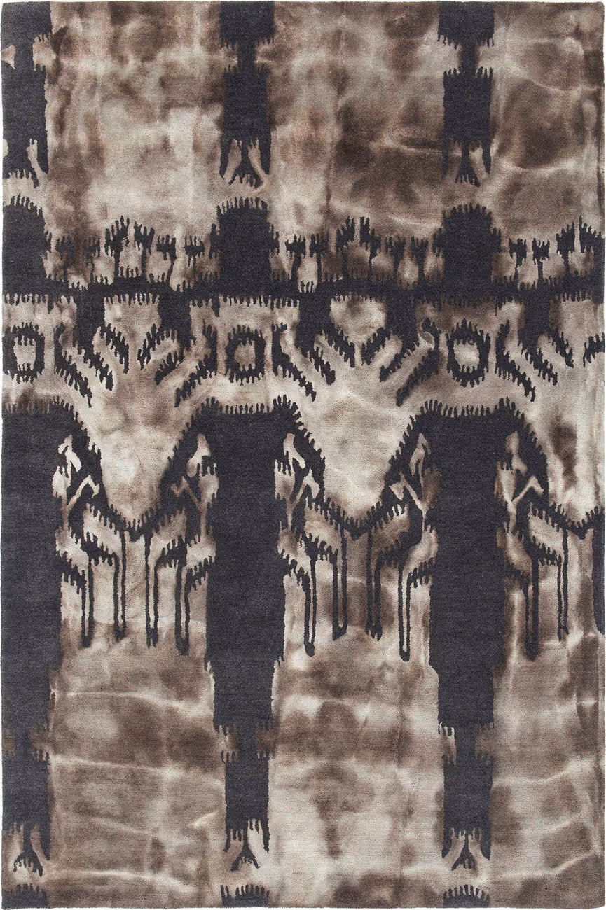 Chandra Catalina CAI-42002 Dk. Gray Southwestern Rug