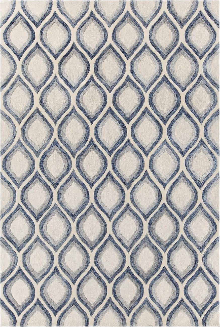 Chandra Clara CLA-7101 Ivory Patterned Silk Rug