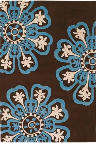 Chandra Crest CRE-33500 Lt. Brown Flatweave Solid Color Rug Product Image