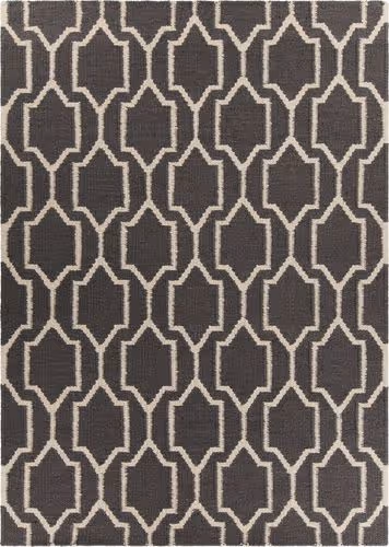 Chandra Dacio DAC-34600 Dk. Gray Flatweave Patterned Rug Product Image