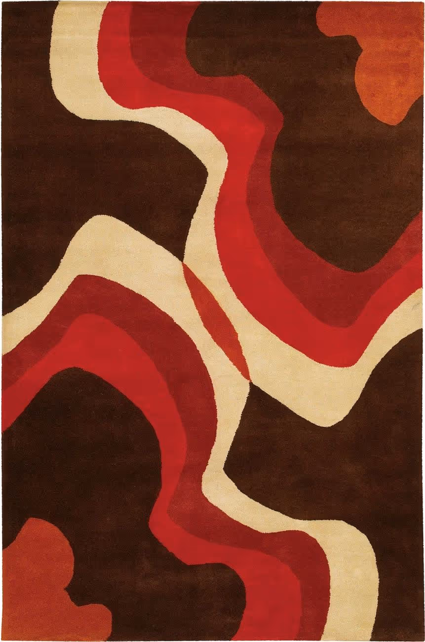 Chandra Daisa DAI-14 Brown Wool Rug