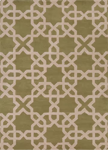 Chandra Davin DAV-25801 Green Wool Rug Product Image