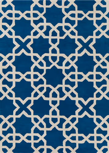 Chandra Davin DAV-25804 Blue Wool Rug Product Image