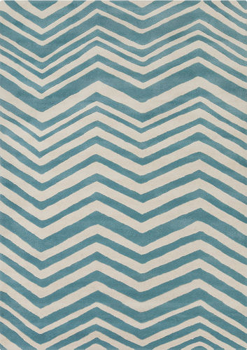Chandra Davin DAV-25807 Lt. Blue Wool Rug Product Image