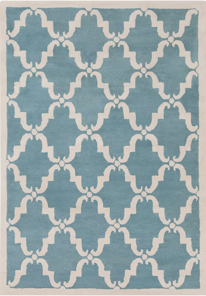 Chandra Davin DAV-25827 Lt. Blue Wool Rug