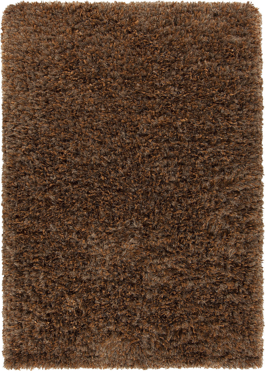 Chandra Daisa DIA-29500 Lt. Brown Shag Solid Color Rug