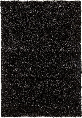 Chandra Dior DIO-14401 Black Shag Solid Color Rug Product Image