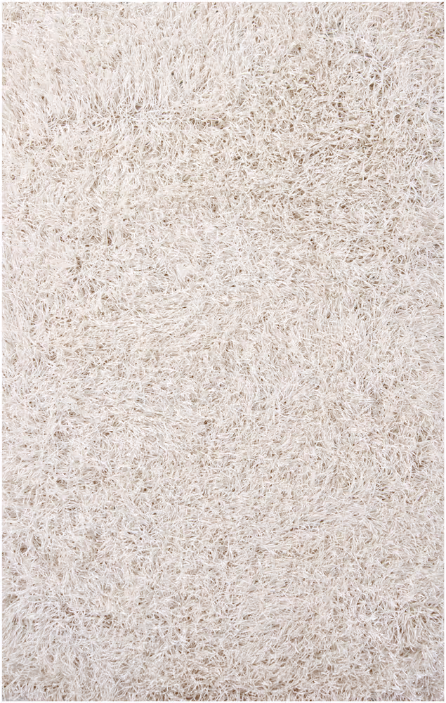Chandra Duke DUK-20901 Ivory Shag Solid Color Rug