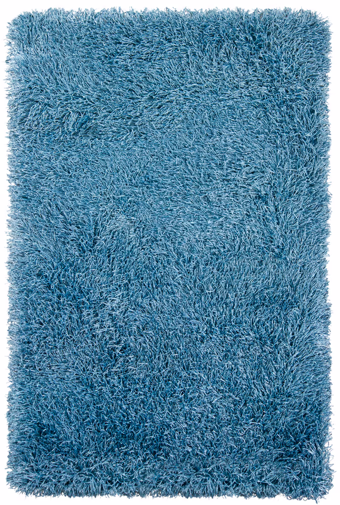 Chandra Duke DUK-20902 Lt. Blue Shag Solid Color Rug