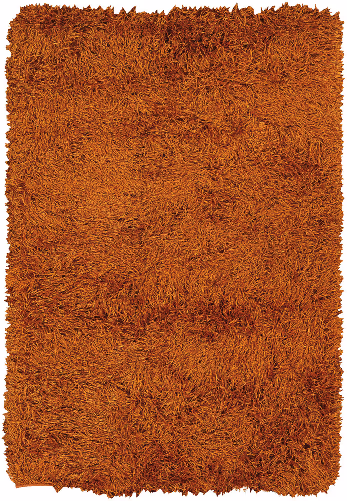 Chandra Duke DUK-20903 Dk. Orange Shag Solid Color Rug