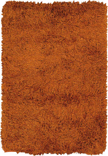 Chandra Duke DUK-20903 Dk. Orange Shag Solid Color Rug Product Image