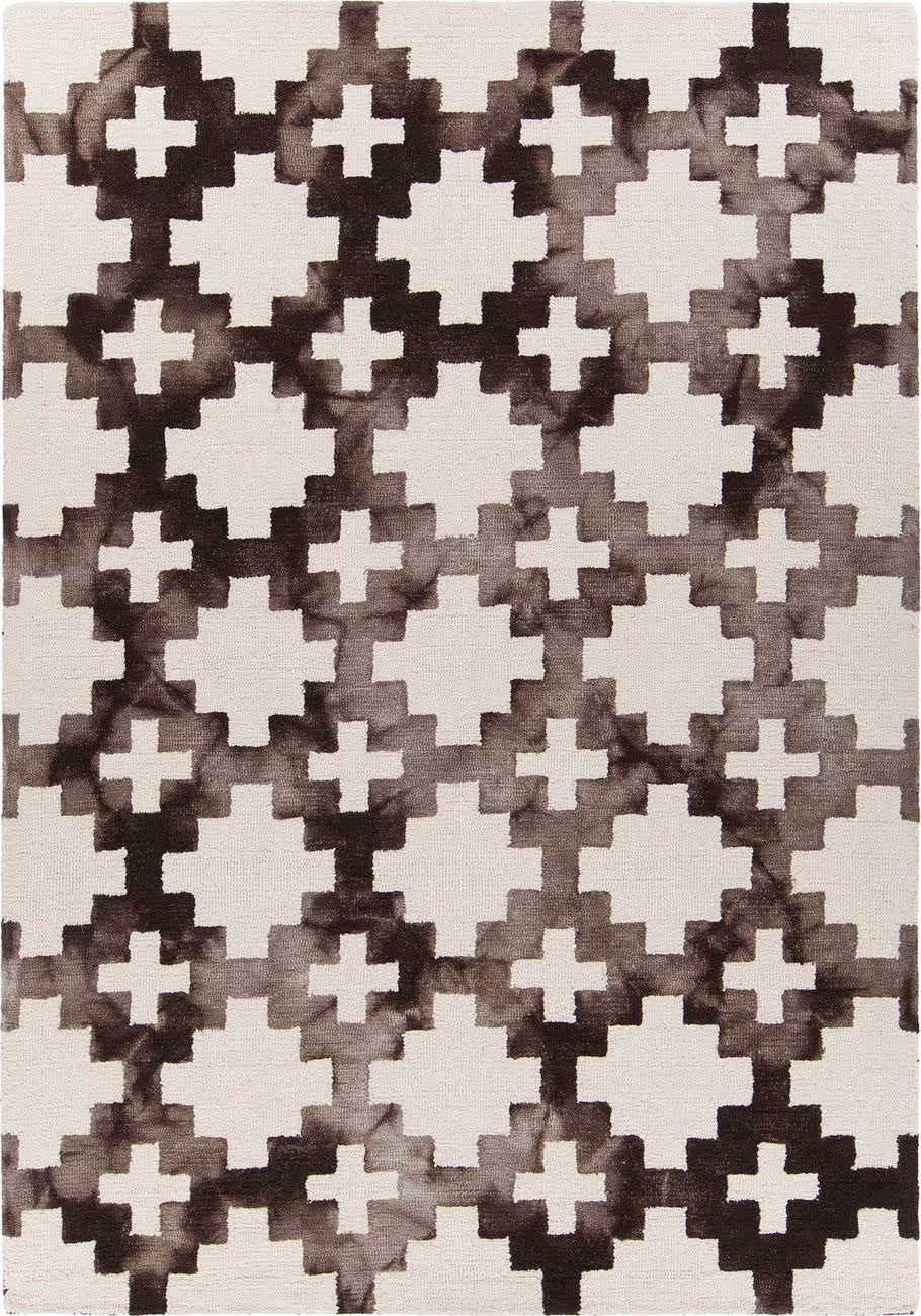 Chandra Elvo ELV-33900 Dk. Brown Patterned Rug