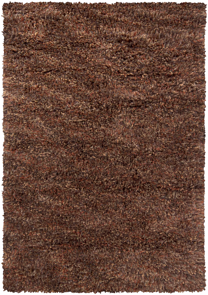Chandra Estilo EST-18502 Brown Solid Color Wool Rug