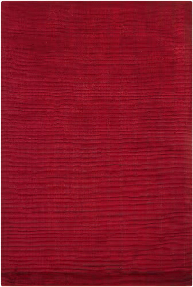 Chandra Ferno FER-12602 Dk. Red Solid Color Rug
