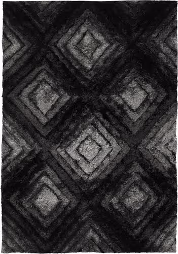 Chandra Flemish FLE-51101 Black Patterned Rug Product Image
