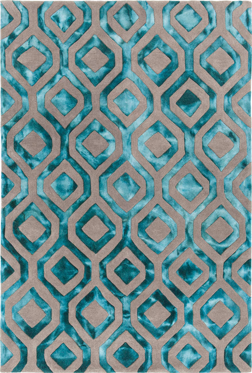 Chandra Fran FRA-42101 Green Patterned Rug