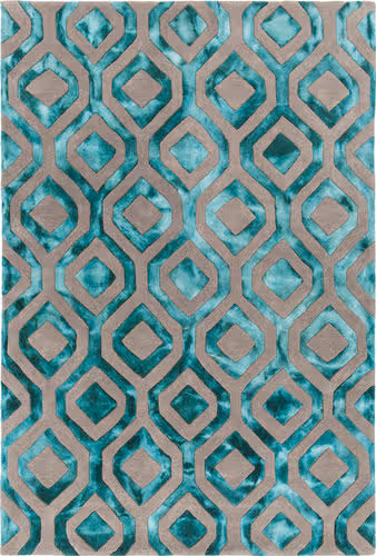 Chandra Fran FRA-42101 Green Patterned Rug Product Image