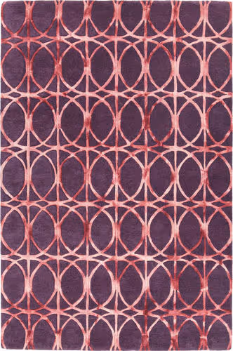 Chandra Fran FRA-42103 Dk. Purple Patterned Rug Product Image