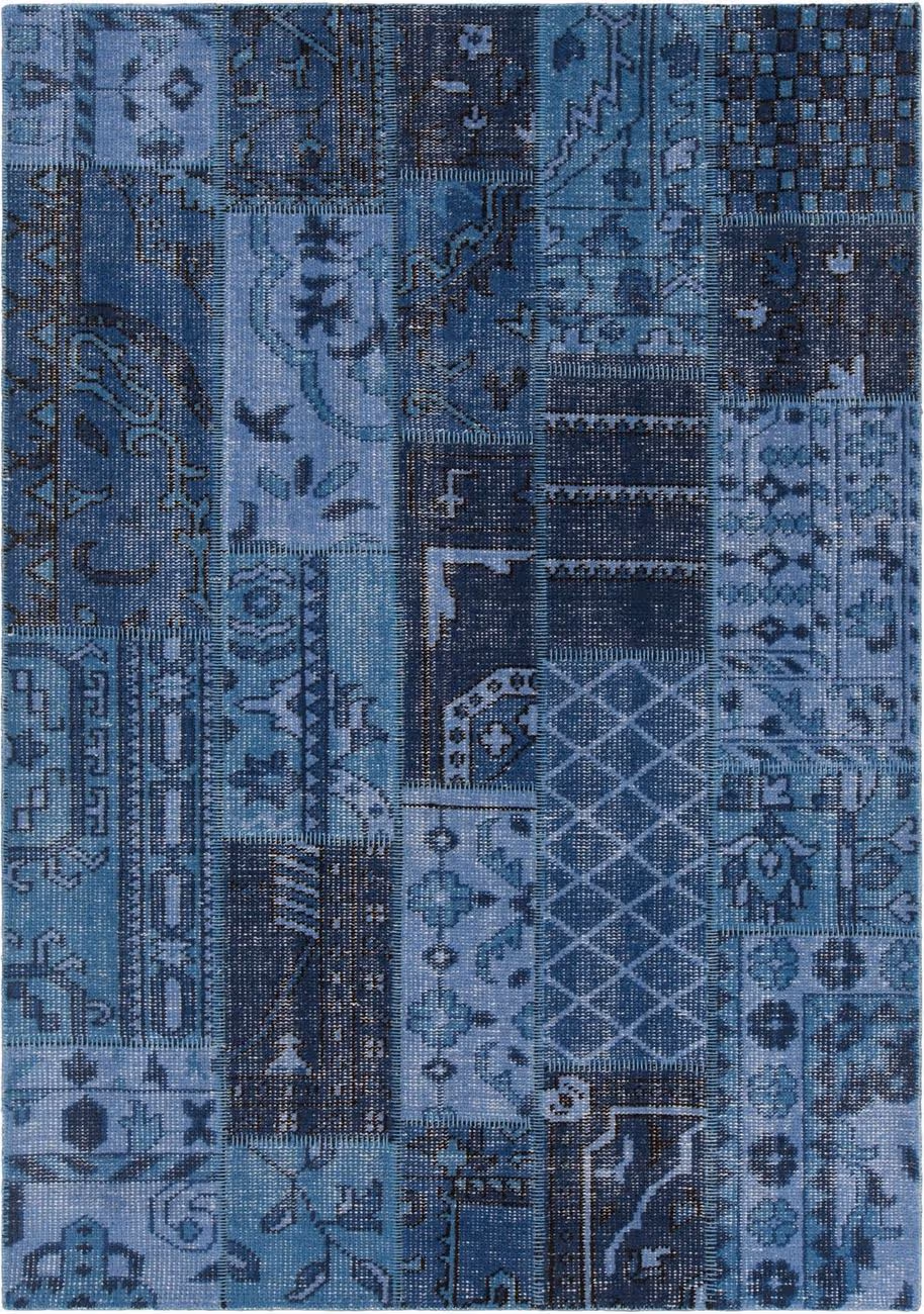 Chandra Fusion FUS-26304 Blue Transitional Cotton Rug