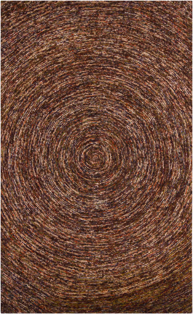 Chandra Galaxy GAL-30603 Brown Patterned Rug