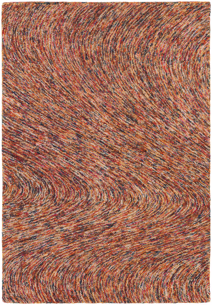 Chandra Galaxy GAL-30604 Dk. Orange Patterned Rug