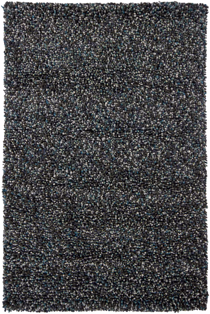 Chandra Gems GEM-9601 Dk. Gray Solid Color Wool Rug