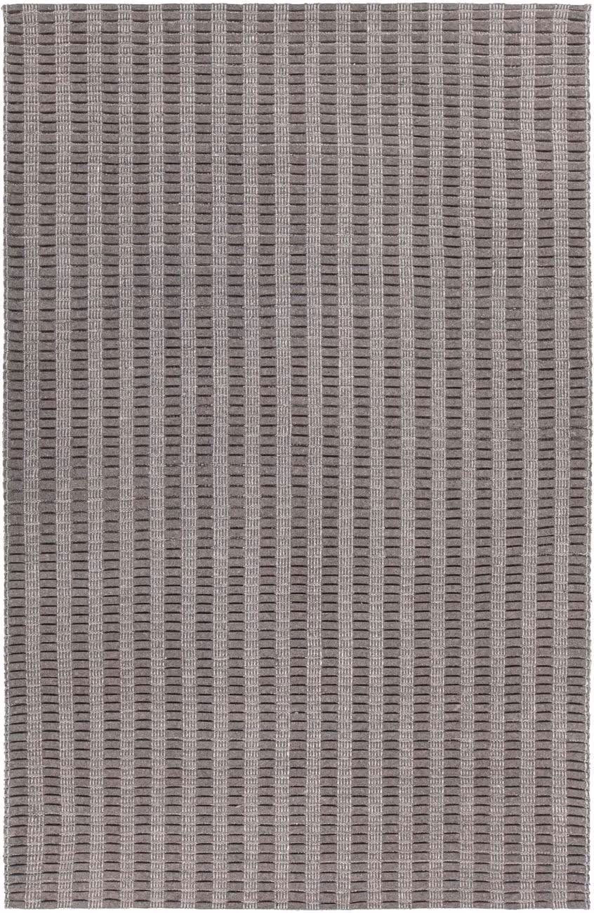Chandra Gisela GIS-38902 Gray Striped Silk Rug