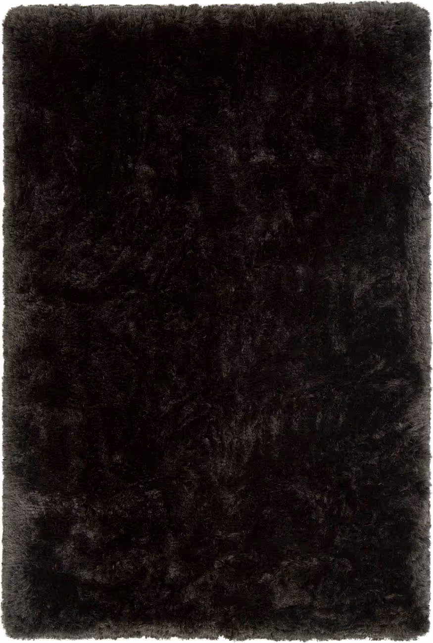 Chandra Giulia GIU-27803 Black Shag Solid Color Rug