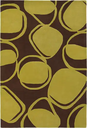 Chandra Inhabit INH-21604 Lt. Brown Abstract Rug Product Image