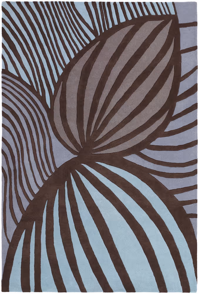Chandra Inhabit INH-21622 Lt. Blue Abstract Rug