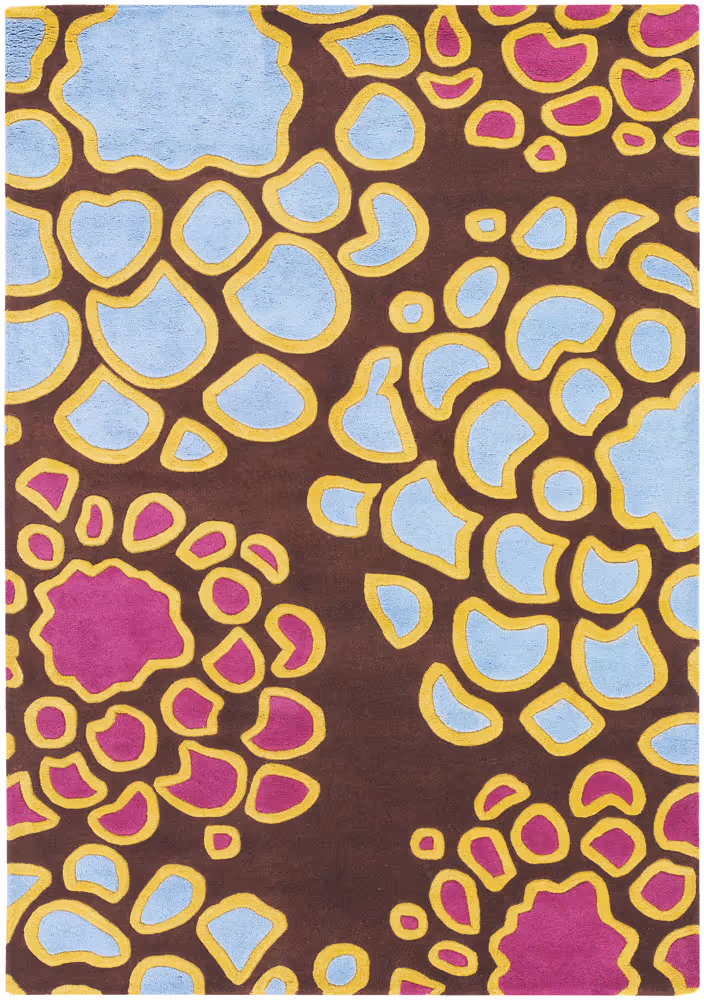 Chandra Inhabit INH-21626 Dk. Brown Abstract Rug