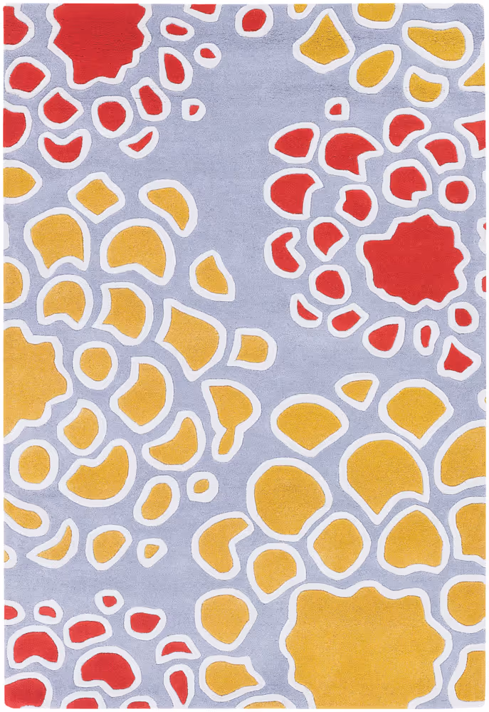 Chandra Inhabit INH-21628 Lt. Blue Abstract Rug