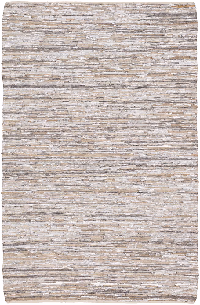 Chandra Jazz JAZ-17005 Lt. Gray Striped Cotton Rug