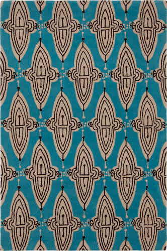 Chandra Jessica Swift JES-28902 Lt. Blue Patterned Rug Product Image